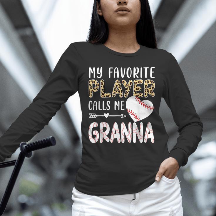 My Favorite Player Calls Me Granna Baseball Leopard Unisex Long Sleeve T-Shirt My Favorite Player Calls Me Granna Baseball Leopard Unisex Long Sleeve T-Shirt