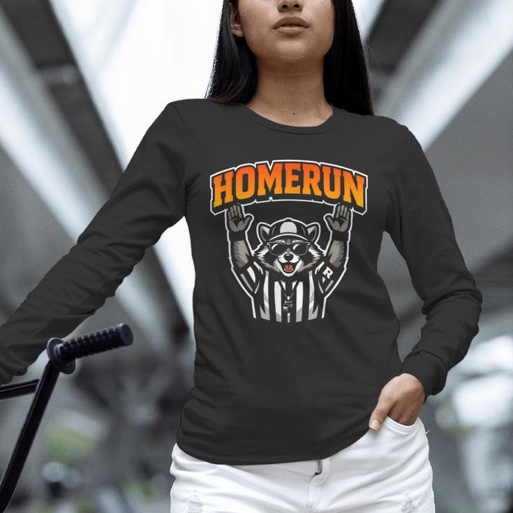 Football Referee Touchdown Baseball Homerun Raccoon Unisex Long Sleeve T-Shirt Football Referee Touchdown Baseball Homerun Raccoon Unisex Long Sleeve T-Shirt