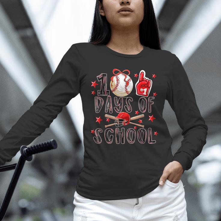 Happy 101 Days Of School Baseball Sports 100th Day Unisex Long Sleeve T-Shirt Happy 101 Days Of School Baseball Sports 100th Day Unisex Long Sleeve T-Shirt
