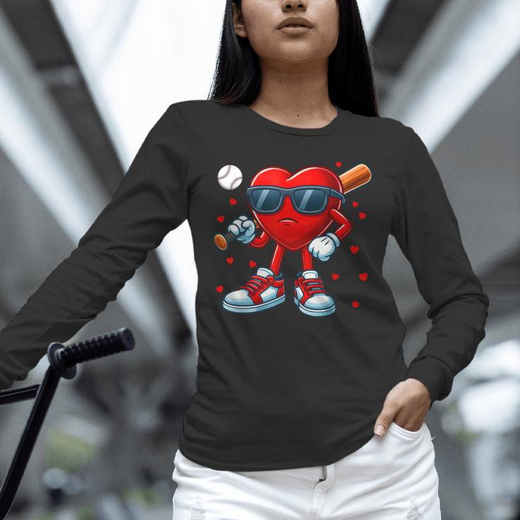 Heart Love Baseball Valentine Outfit Men Boy Unisex Long Sleeve T-Shirt Heart Love Baseball Valentine Outfit Men Boy Unisex Long Sleeve T-Shirt