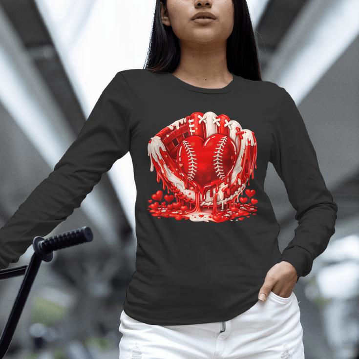 Ice Cream Drip Heart Valentines Day Baseball Boys Youth Kids Unisex Long Sleeve T-Shirt Ice Cream Drip Heart Valentines Day Baseball Boys Youth Kids Unisex Long Sleeve T-Shirt