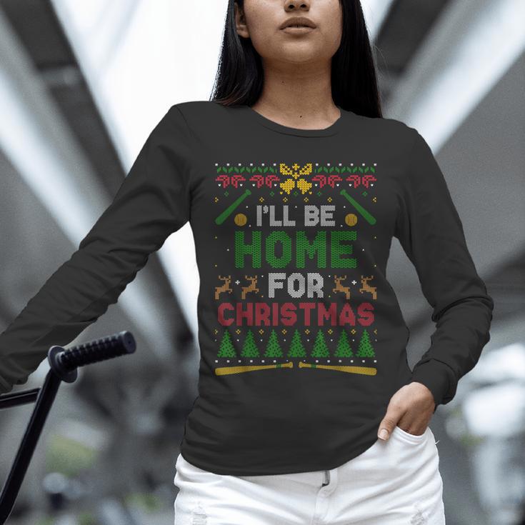 I’Ll Be Home For Christmas Baseball Ugly Sweater Unisex Long Sleeve T-Shirt I’Ll Be Home For Christmas Baseball Ugly Sweater Unisex Long Sleeve T-Shirt