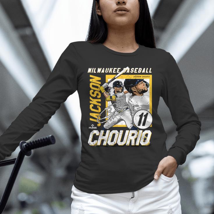 Jackson Chourio Milwaukee MLB Baseball Player MLBJCH203M Unisex Long Sleeve T-Shirt Jackson Chourio Milwaukee MLB Baseball Player MLBJCH203M Unisex Long Sleeve T-Shirt