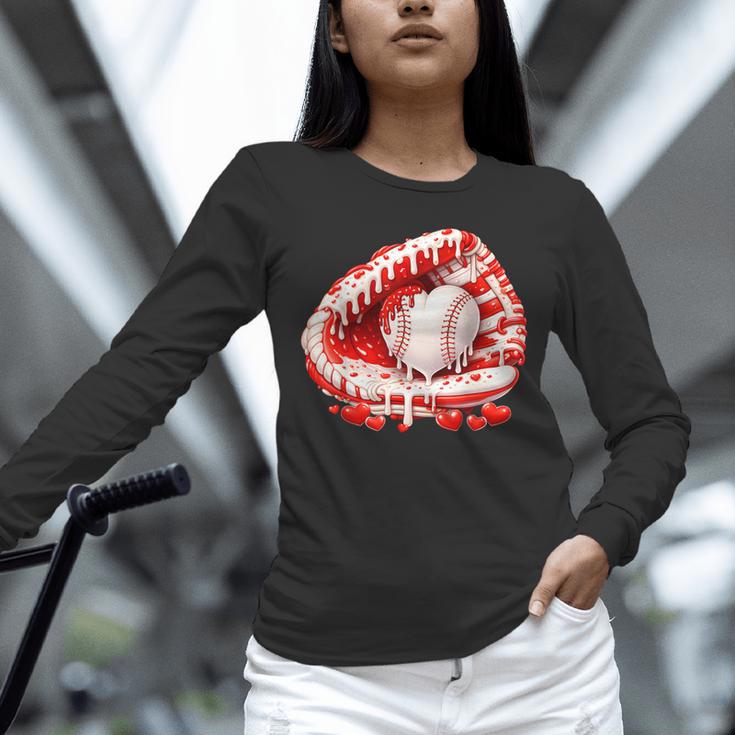 Kid Drip Ice Cream Baseball Heart Catcher Valentines Day Boy Unisex Long Sleeve T-Shirt Kid Drip Ice Cream Baseball Heart Catcher Valentines Day Boy Unisex Long Sleeve T-Shirt