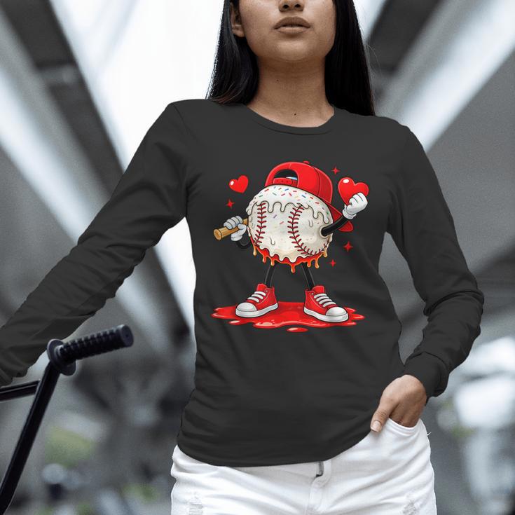Kids Valentine Baseball Boys Valentines Day Tee Unisex Long Sleeve T-Shirt Kids Valentine Baseball Boys Valentines Day Tee Unisex Long Sleeve T-Shirt