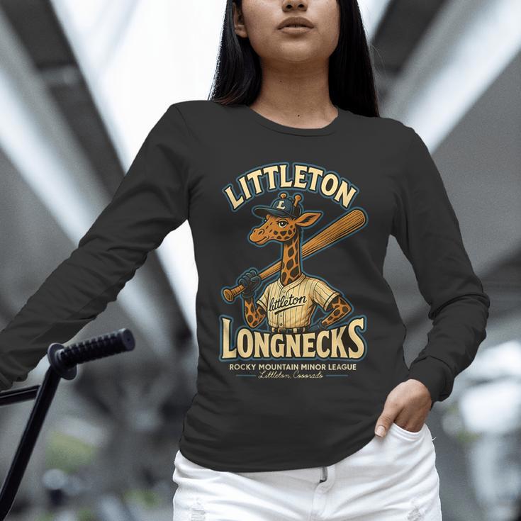 Littleton Longnecks Retro Minor League Baseball Unisex Long Sleeve T-Shirt Littleton Longnecks Retro Minor League Baseball Unisex Long Sleeve T-Shirt