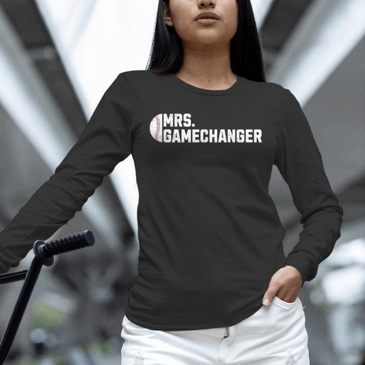 Mrs Gamechanger Baseball Scorekeeper Love Unisex Long Sleeve T-Shirt Mrs Gamechanger Baseball Scorekeeper Love Unisex Long Sleeve T-Shirt