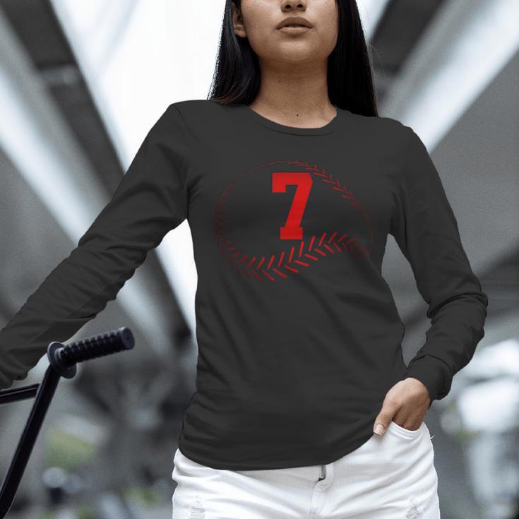 Number 7 Years Baseball 7TH Birthday Unisex Long Sleeve T-Shirt Number 7 Years Baseball 7TH Birthday Unisex Long Sleeve T-Shirt