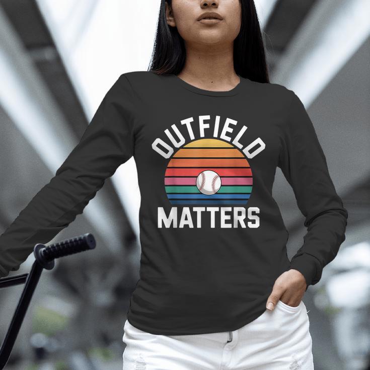 Outfield Matters Baseball Outfielder Athlete Sports Unisex Long Sleeve T-Shirt
