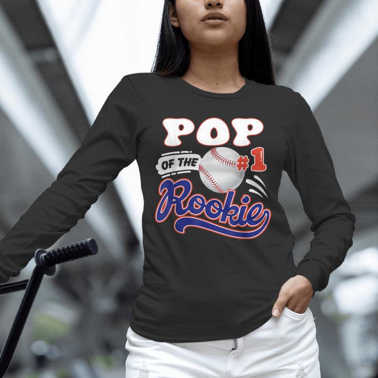 Pop Rookie Of Year 1st Birthday Baseball Theme Matching Unisex Long Sleeve T-Shirt