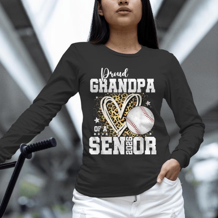Proud Grandpa Of A 2026 Senior Baseball Graduation Leopard Unisex Long Sleeve T-Shirt Proud Grandpa Of A 2026 Senior Baseball Graduation Leopard Unisex Long Sleeve T-Shirt