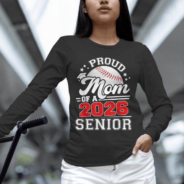 Proud Mom Of A 2026 Senior Baseball Graduation 2026 Unisex Long Sleeve T-Shirt Proud Mom Of A 2026 Senior Baseball Graduation 2026 Unisex Long Sleeve T-Shirt