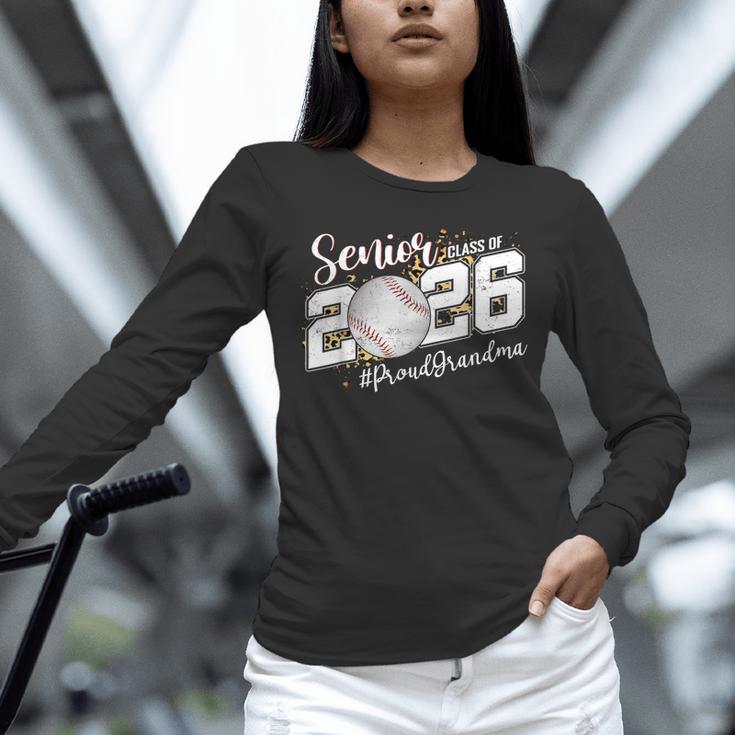 Proud Senior Grandma Class Of 2026 Baseball Graduate Leopard Unisex Long Sleeve T-Shirt Proud Senior Grandma Class Of 2026 Baseball Graduate Leopard Unisex Long Sleeve T-Shirt