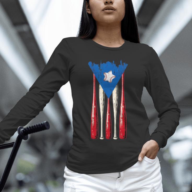 Puerto Rican Baseball Bats Puerto Rico Flag Pride BéIsbol Unisex Long Sleeve T-Shirt Puerto Rican Baseball Bats Puerto Rico Flag Pride BéIsbol Unisex Long Sleeve T-Shirt