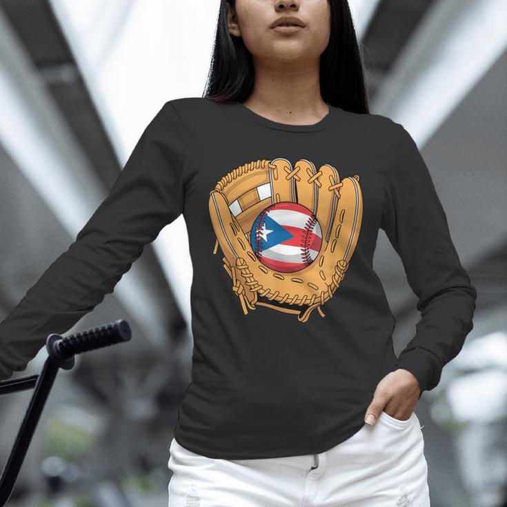 Puerto Rican Flag Baseball Player Boricua Pride Beisbol PR Unisex Long Sleeve T-Shirt Puerto Rican Flag Baseball Player Boricua Pride Beisbol PR Unisex Long Sleeve T-Shirt