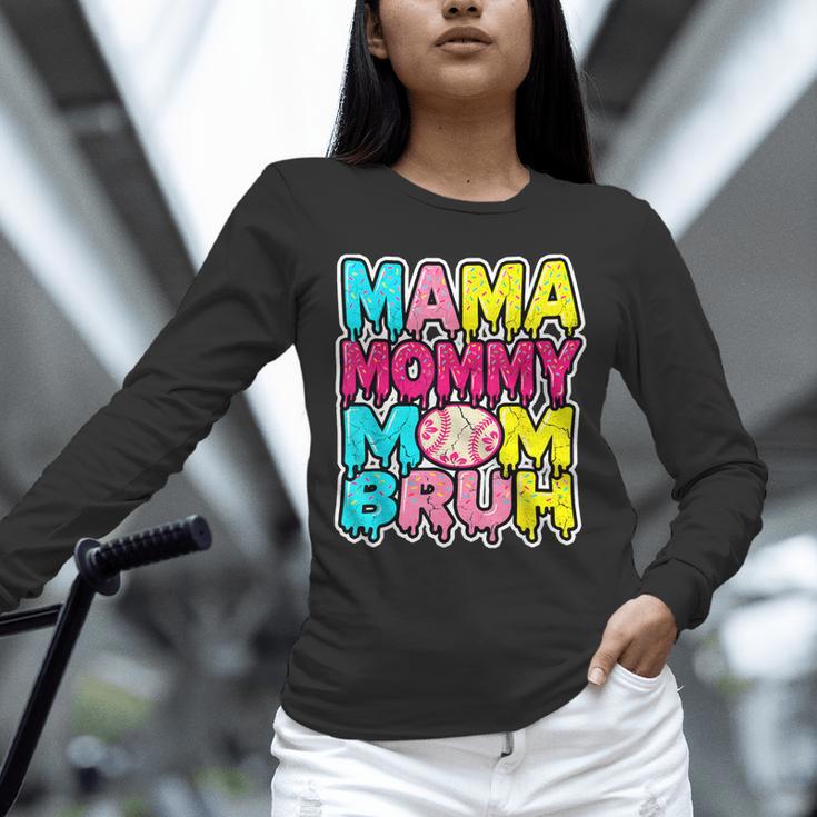 Retro Mama Mommy Mom Bruh Baseball Women Girls Unisex Long Sleeve T-Shirt Retro Mama Mommy Mom Bruh Baseball Women Girls Unisex Long Sleeve T-Shirt