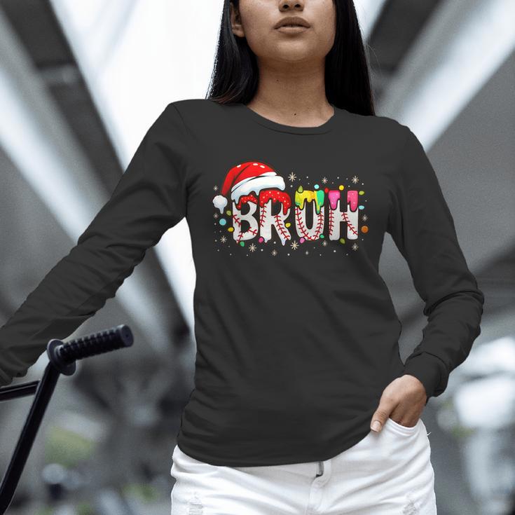 Santa Bruh Baseball Christmas Xmas Meme Pajamas Family Unisex Long Sleeve T-Shirt Santa Bruh Baseball Christmas Xmas Meme Pajamas Family Unisex Long Sleeve T-Shirt