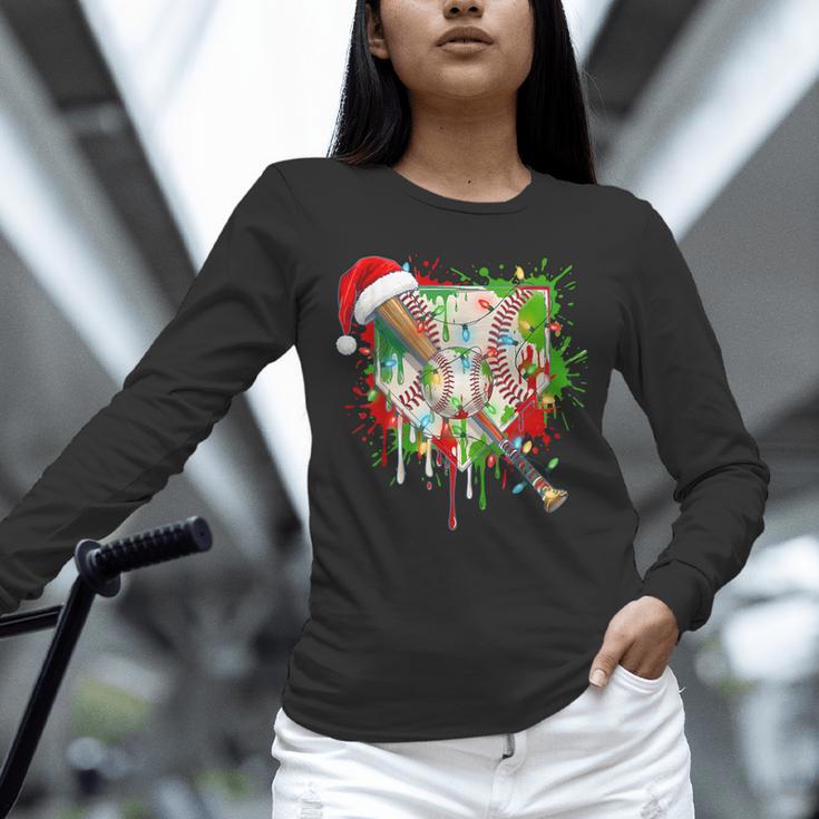 Santa Sports Ice Baseball Christmas Xmas Pajama Kid Men Boys Unisex Long Sleeve T-Shirt Santa Sports Ice Baseball Christmas Xmas Pajama Kid Men Boys Unisex Long Sleeve T-Shirt