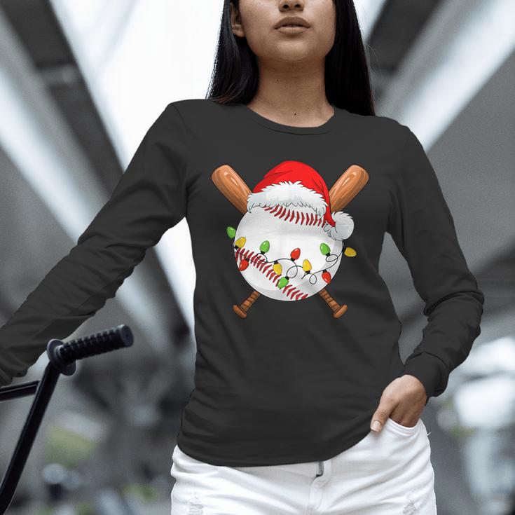 Santa Sports For Men Boys Christmas Baseball Player Unisex Long Sleeve T-Shirt Santa Sports For Men Boys Christmas Baseball Player Unisex Long Sleeve T-Shirt
