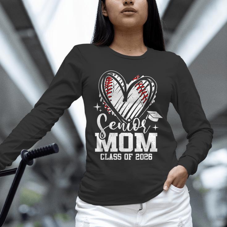 Senior Mom Class Of 2026 Baseball Graduation Heart Unisex Long Sleeve T-Shirt Senior Mom Class Of 2026 Baseball Graduation Heart Unisex Long Sleeve T-Shirt