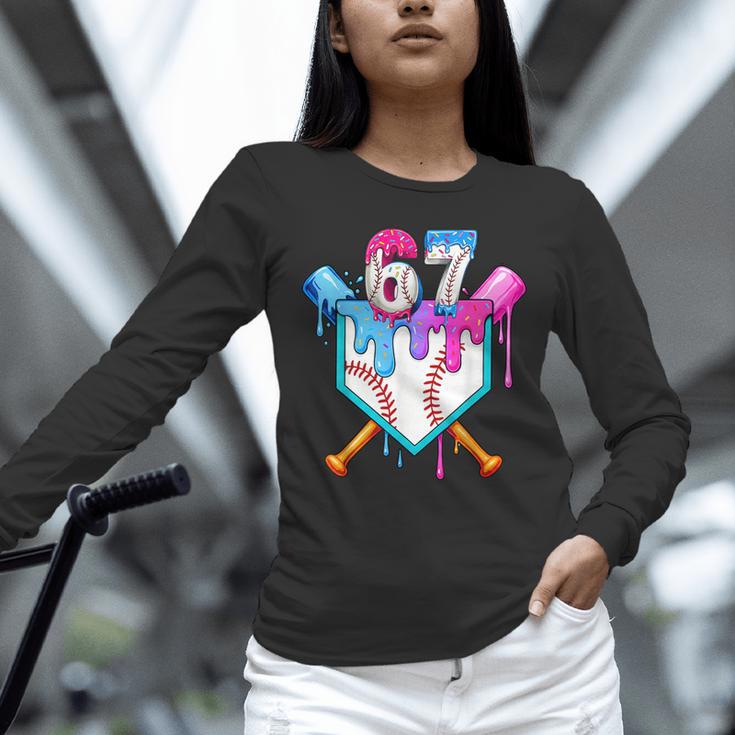 Six Seven Baseball Respect The Drip Boys Baseball Unisex Long Sleeve T-Shirt