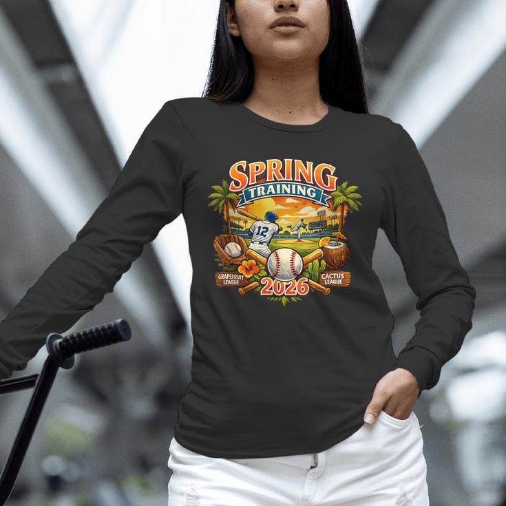 Spring Training 2026 Baseball Vintage Sunset Unisex Long Sleeve T-Shirt