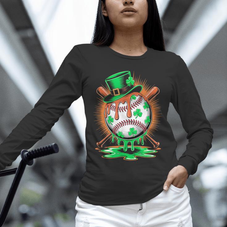 St Patrick Day Baseball Drip Ice Cream Kids Boys Men Unisex Long Sleeve T-Shirt St Patrick Day Baseball Drip Ice Cream Kids Boys Men Unisex Long Sleeve T-Shirt