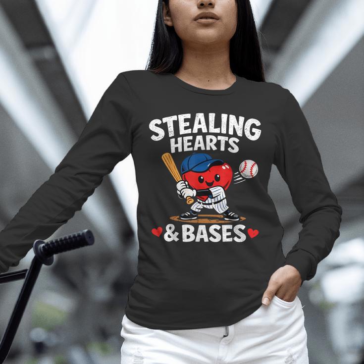 Stealing Hearts & Bases Valentine’s Day Baseball Love Unisex Long Sleeve T-Shirt Stealing Hearts & Bases Valentine’s Day Baseball Love Unisex Long Sleeve T-Shirt