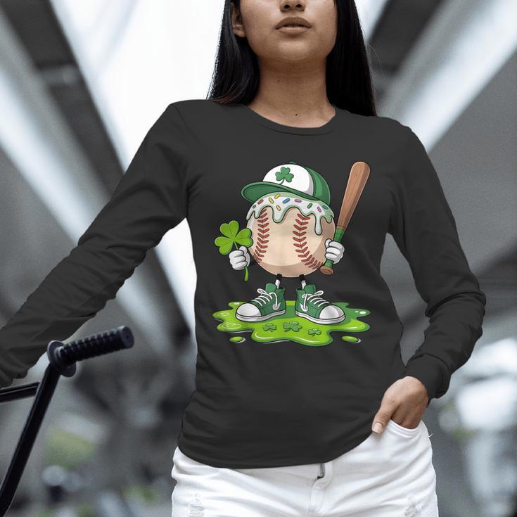 Toddler Baseball Drip Ice Cream Boys Kids St Patricks Day Unisex Long Sleeve T-Shirt Toddler Baseball Drip Ice Cream Boys Kids St Patricks Day Unisex Long Sleeve T-Shirt