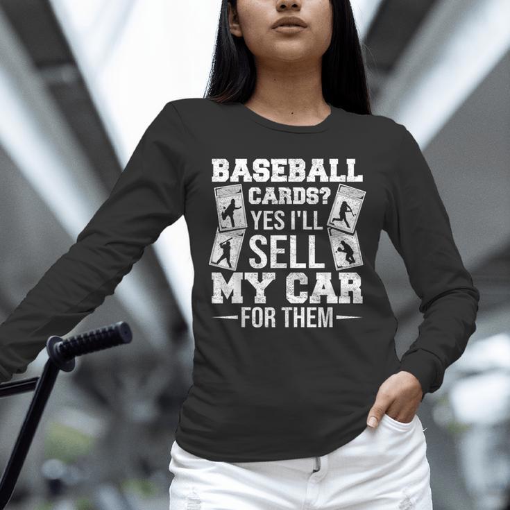 Trading Card Collector Cardboard Baseball Card Collector Unisex Long Sleeve T-Shirt
