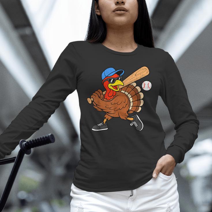 Turkey Baseball Thanksgiving Sports Humor Men Boy Kids Unisex Long Sleeve T-Shirt Turkey Baseball Thanksgiving Sports Humor Men Boy Kids Unisex Long Sleeve T-Shirt