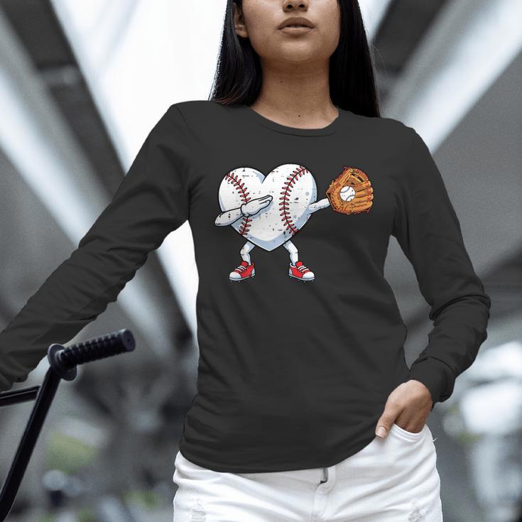 Valentines Day Baseball Ball Heart Dab Boys Kids Men Unisex Long Sleeve T-Shirt Valentines Day Baseball Ball Heart Dab Boys Kids Men Unisex Long Sleeve T-Shirt