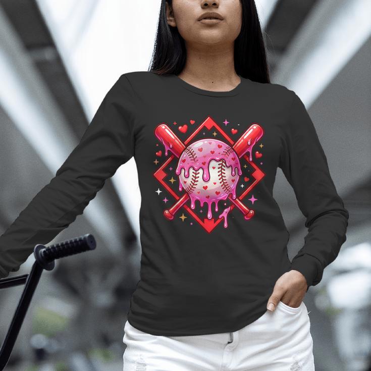 Valentines Day Baseball Boys Ice Cream Drip Heart Youth Kids Unisex Long Sleeve T-Shirt Valentines Day Baseball Boys Ice Cream Drip Heart Youth Kids Unisex Long Sleeve T-Shirt