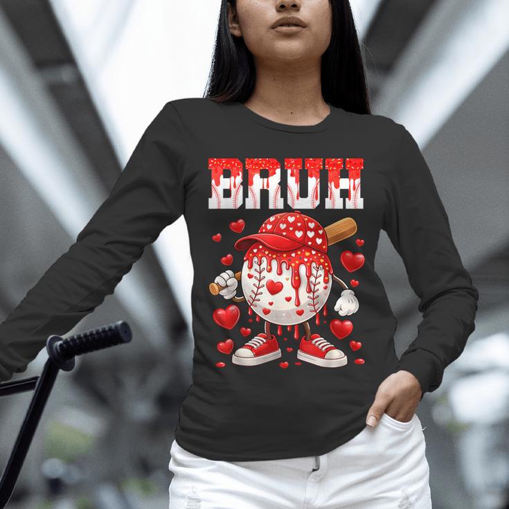 Valentines Day Baseball Drip Boys Bruh Ice Cream Toddler Kid Unisex Long Sleeve T-Shirt Valentines Day Baseball Drip Boys Bruh Ice Cream Toddler Kid Unisex Long Sleeve T-Shirt