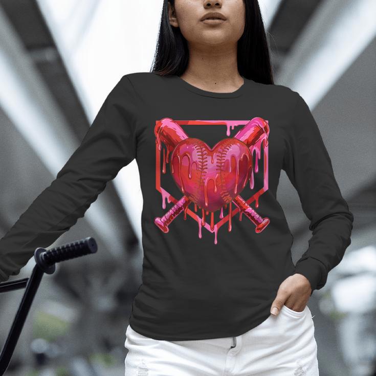 Valentines Day Baseball Red Heart Dab Boys Girls Kids Unisex Long Sleeve T-Shirt Valentines Day Baseball Red Heart Dab Boys Girls Kids Unisex Long Sleeve T-Shirt