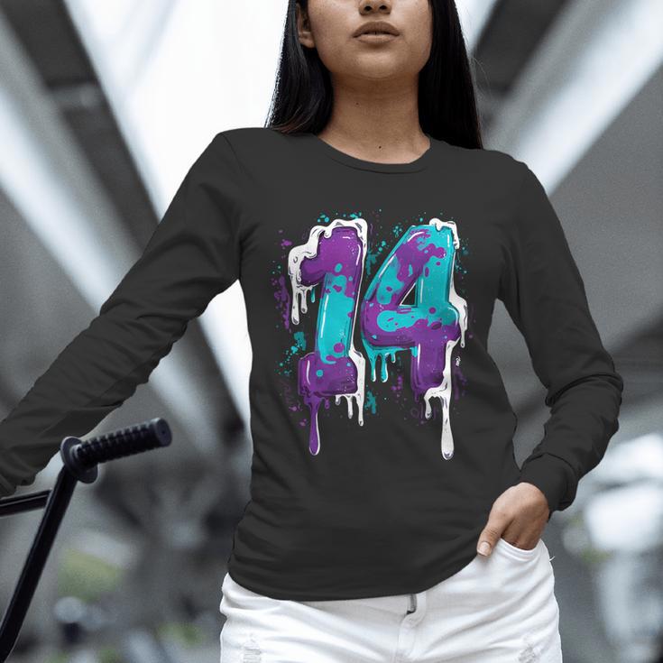 Vintage Baseball 14 Number Unisex Long Sleeve T-Shirt