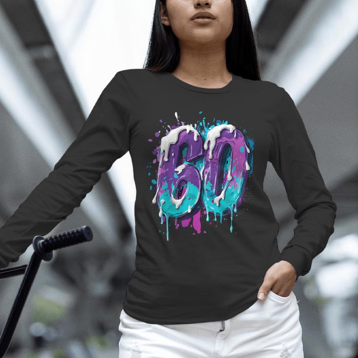 Vintage Baseball 60 Number Unisex Long Sleeve T-Shirt Vintage Baseball 60 Number Unisex Long Sleeve T-Shirt