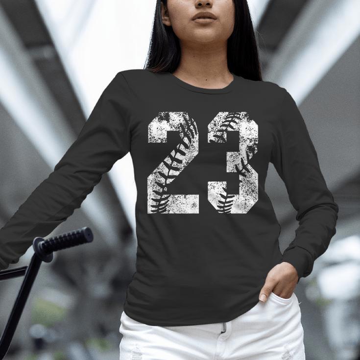 Vintage Baseball Number 23 Jersey Player Uniform Unisex Long Sleeve T-Shirt Vintage Baseball Number 23 Jersey Player Uniform Unisex Long Sleeve T-Shirt
