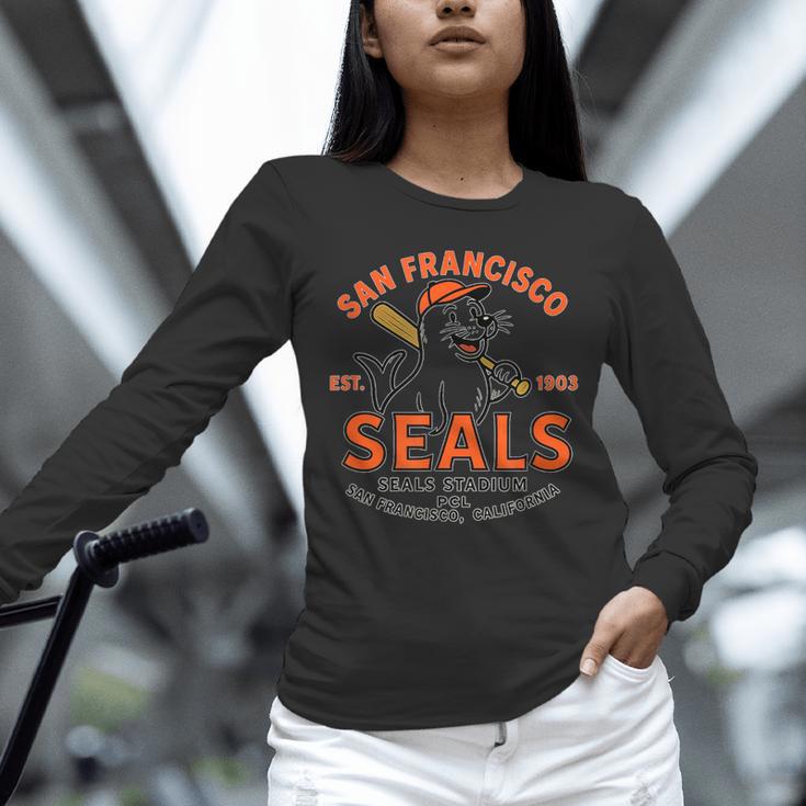Vintage San Francisco Seals California Baseball Logo Unisex Long Sleeve T-Shirt Vintage San Francisco Seals California Baseball Logo Unisex Long Sleeve T-Shirt