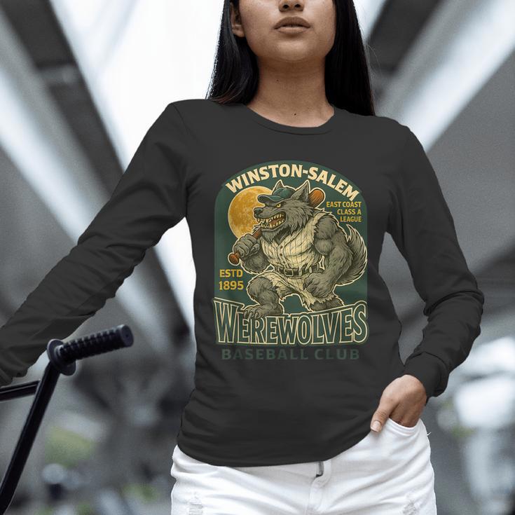 Winston-Salem Werewolves Minor League Baseball Club Unisex Long Sleeve T-Shirt Winston-Salem Werewolves Minor League Baseball Club Unisex Long Sleeve T-Shirt