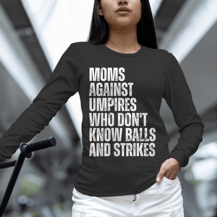 Women's Moms Against Umpires Parents Mom Baseball Sarcastic Unisex Long Sleeve T-Shirt Women's Moms Against Umpires Parents Mom Baseball Sarcastic Unisex Long Sleeve T-Shirt
