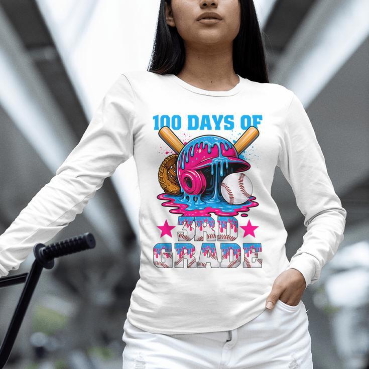 100 Days Of 3rd Grade Baseball 100th Day Of School Boys Kids Unisex Long Sleeve T-Shirt 100 Days Of 3rd Grade Baseball 100th Day Of School Boys Kids Unisex Long Sleeve T-Shirt