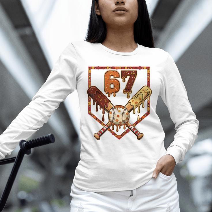 67 Baseball Drip Thanksgiving Six Seven Boys Teens Kids Unisex Long Sleeve T-Shirt 67 Baseball Drip Thanksgiving Six Seven Boys Teens Kids Unisex Long Sleeve T-Shirt