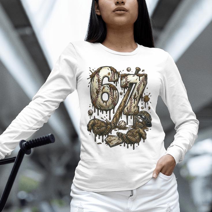67 Baseball Six Seven Baseball 6 7 Kids Boys Girls Unisex Long Sleeve T-Shirt 67 Baseball Six Seven Baseball 6 7 Kids Boys Girls Unisex Long Sleeve T-Shirt