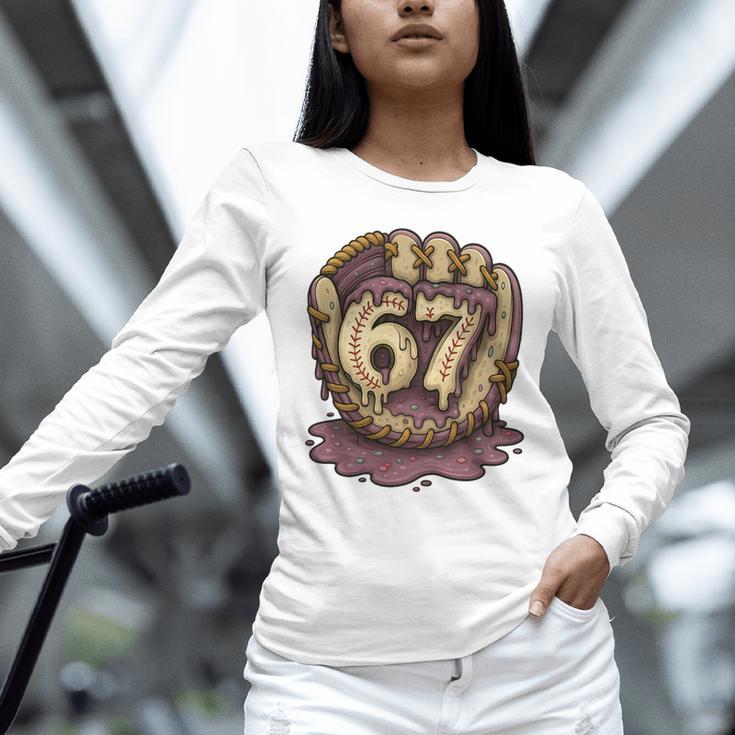 67 Ice Cream Drip Six Seven Baseball Premium Tri-Blend Unisex Long Sleeve T-Shirt