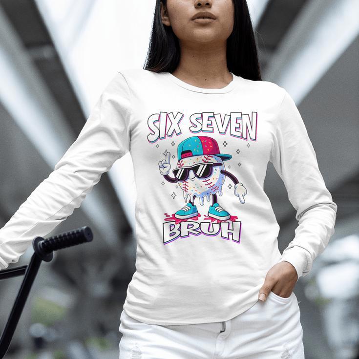 67 Meme Six Seven Baseball Ice Cream Drip Girls Boys Premium Tri-Blend Unisex Long Sleeve T-Shirt 67 Meme Six Seven Baseball Ice Cream Drip Girls Boys Premium Tri-Blend Unisex Long Sleeve T-Shirt