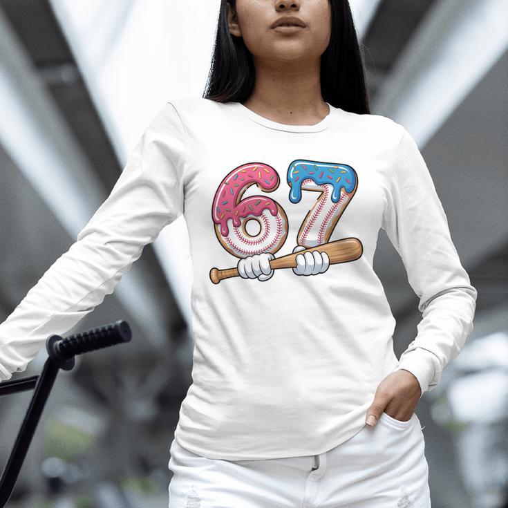 Baseball 67 Kids Ice Cream Drip Six Seven Youth Boys Unisex Long Sleeve T-Shirt Baseball 67 Kids Ice Cream Drip Six Seven Youth Boys Unisex Long Sleeve T-Shirt