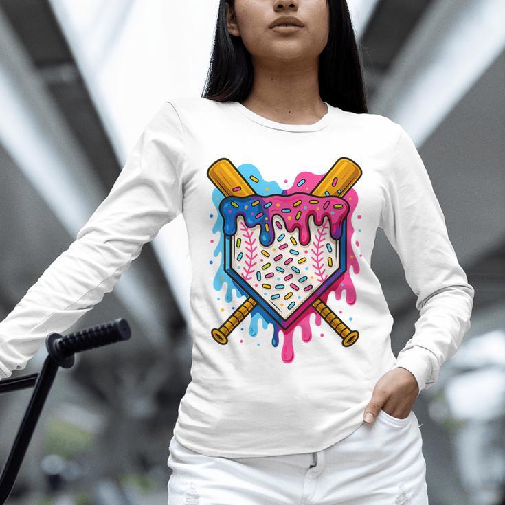 Baseball Boys Ice Cream Drip Baseball Unisex Long Sleeve T-Shirt Baseball Boys Ice Cream Drip Baseball Unisex Long Sleeve T-Shirt