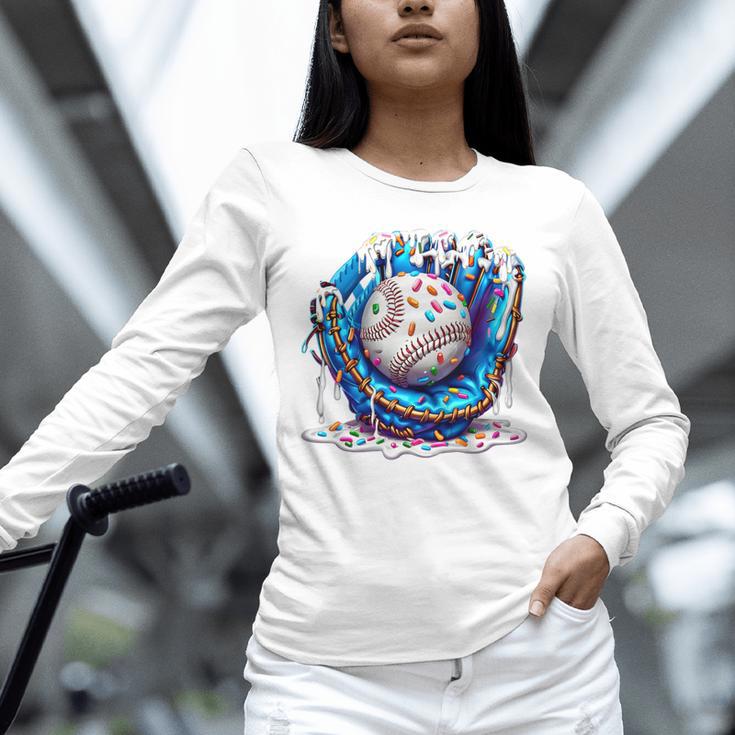 Baseball Drip For Boys Ice Cream Drip Youth Baseball Boys Premium Tri-Blend Unisex Long Sleeve T-Shirt Baseball Drip For Boys Ice Cream Drip Youth Baseball Boys Premium Tri-Blend Unisex Long Sleeve T-Shirt