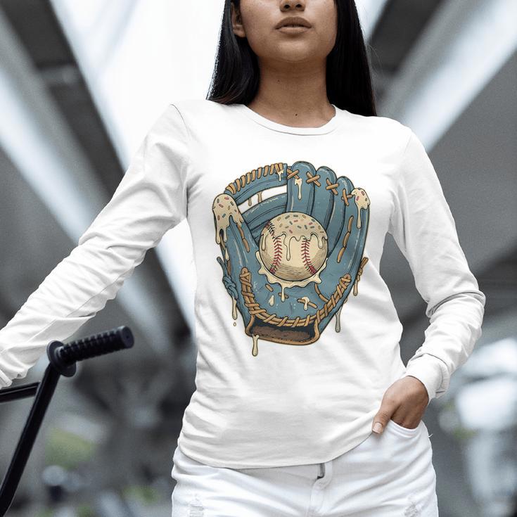 Baseball Drip Ice Cream Glove With Sprinkles And Ball Youth Premium Tri-Blend Unisex Long Sleeve T-Shirt Baseball Drip Ice Cream Glove With Sprinkles And Ball Youth Premium Tri-Blend Unisex Long Sleeve T-Shirt